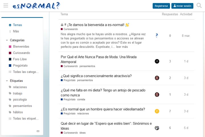 Ejemplo de Foro Discourse