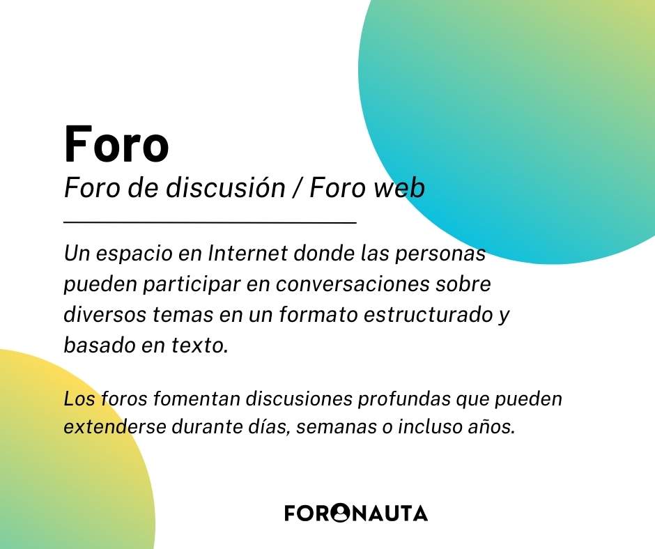 Qué es un foro web, definición